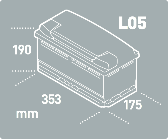 Batterie Exide Premium EA1000 12v 100AH 900A L5D